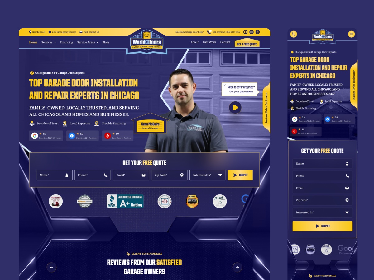 World of Doors website by Sensory Creative